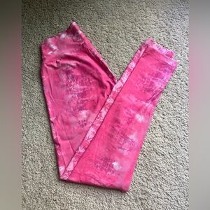 Liquido pink full length yoga pants leggings